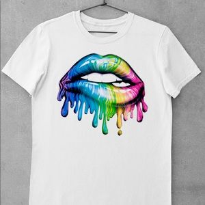 Dripping Lips Graphic Tee